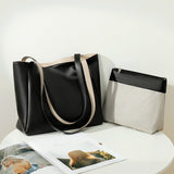 Large Capacity Women's Shoulder Bag Soft Pu Leather Handbags