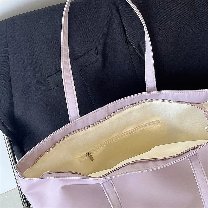 Large Capacity Women's Shoulder Bag Nylon Ladies Tote Handbags