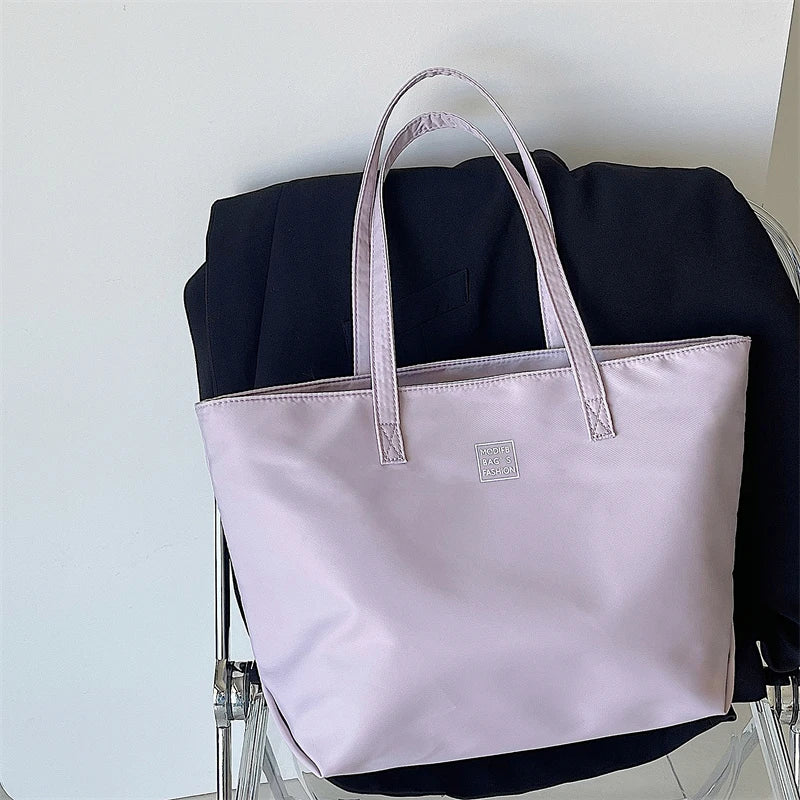 Large Capacity Women's Shoulder Bag Nylon Ladies Tote Handbags