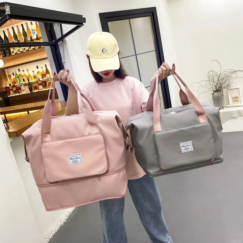 Large Capacity Foldable Travel Bags Waterproof Luggage Tote Handbags