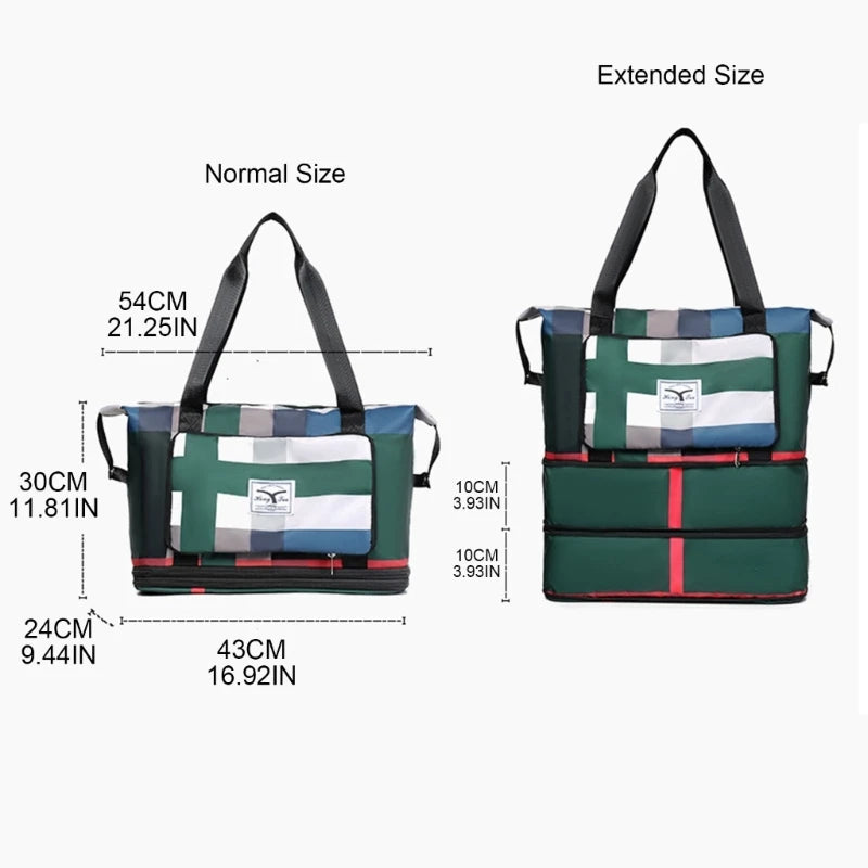 Large Capacity Folding Travel Bag Waterproof Carry on Bag