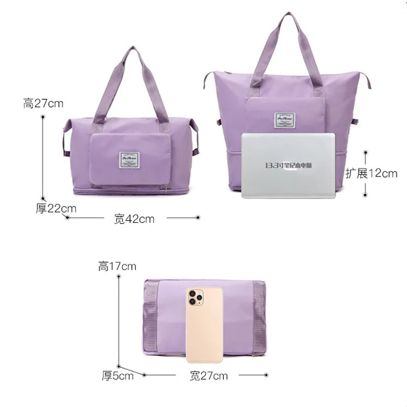 Large Capacity Folding Travel Bag WomanTravel Bags Large Capacity Hand Luggage T
