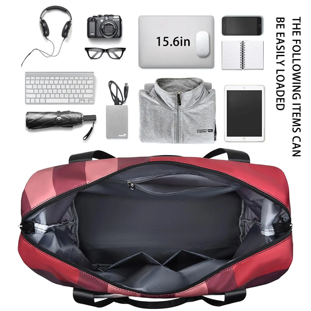 Folding Travel Bags Dry/Wet Separat Luggage Tote Handbag Travel Duffle