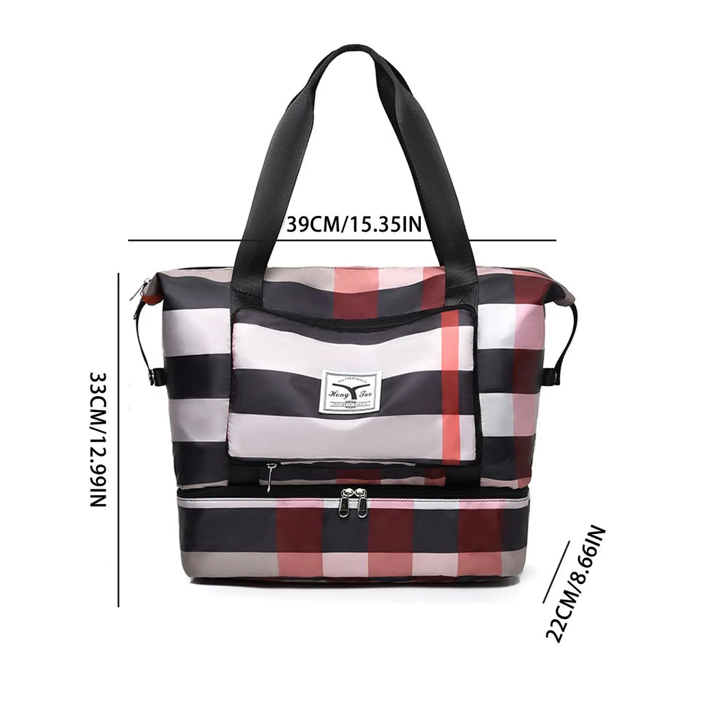 Folding Travel Bags Dry/Wet Separat Luggage Tote Handbag Travel Duffle