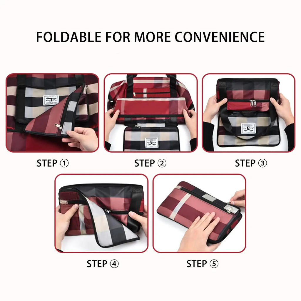 Folding Travel Bags Dry/Wet Separat Luggage Tote Handbag Travel Duffle