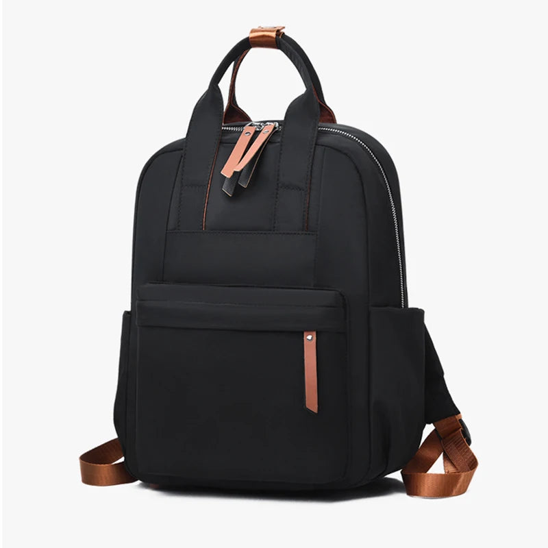 Large Capacity Nylon Waterproof Backpack Women Student School Bag Laptop Bag