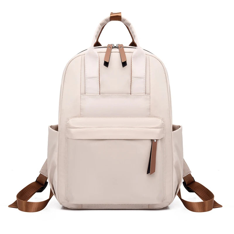 Large Capacity Nylon Waterproof Backpack Women Student School Bag Laptop Bag