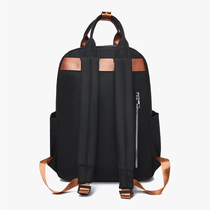 Large Capacity Nylon Waterproof Backpack Women Student School Bag Laptop Bag