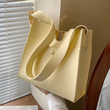 Large Capacity One Shoulder Bags Women's PU Leather High Style Female