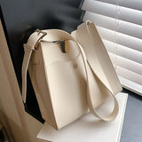 Large Capacity One Shoulder Bags Women's PU Leather High Style Female