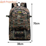 Large Capacity Outdoor Backpack Oxford Camouflage Trekking Rucksack Waterproof