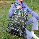 Large Capacity Outdoor Backpack Oxford Camouflage Trekking Rucksack Waterproof
