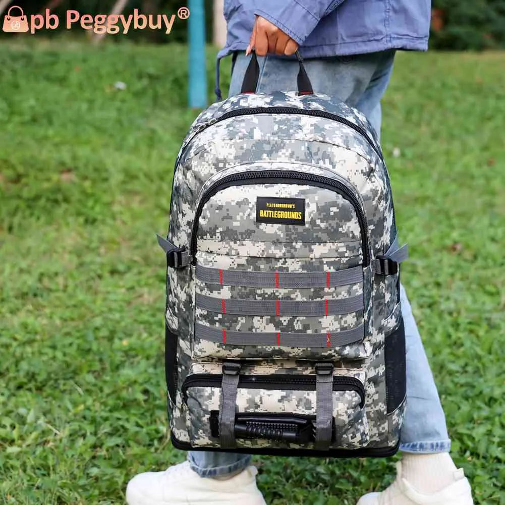 Large Capacity Outdoor Backpack Oxford Camouflage Trekking Rucksack Waterproof