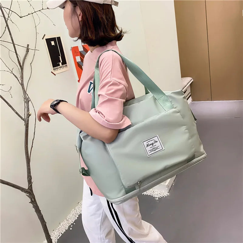 Large Capacity Packing Cubes Waterproof Travel Bag Unisex Foldable Duffle Bag