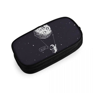 Large Capacity Pencil Case School Pen Box Stationery Supplies 2 Layered