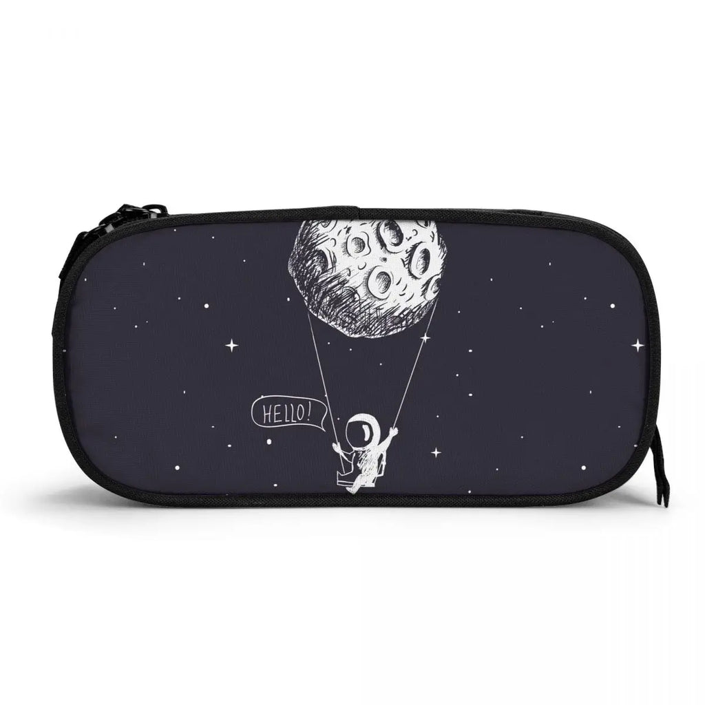 Large Capacity Pencil Case School Pen Box Stationery Supplies 2 Layered