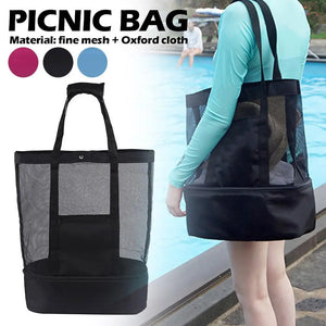 Large Capacity Beach Picnic Bag Double-Layer Insulation