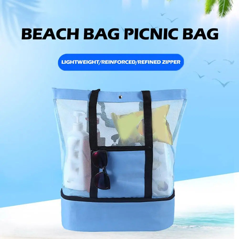 Large Capacity Beach Picnic Bag Double-Layer Insulation