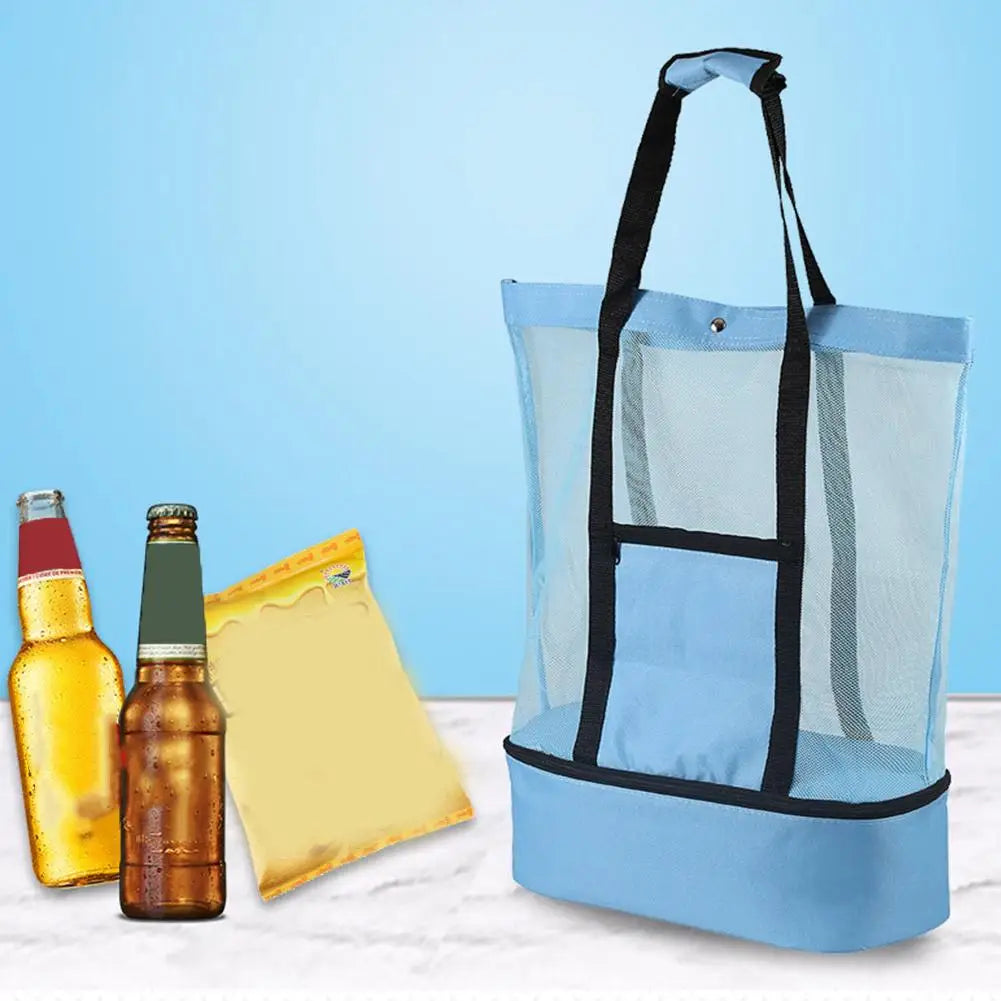 Large Capacity Beach Picnic Bag Double-Layer Insulation