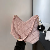 Plush Women's Bag Furry Big Shoulder Bag Winter Handbags Tote Female Bag