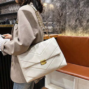 Large Capacity Women Shoulder Messenger Bag PU Leather Tote Crossbody Handbag