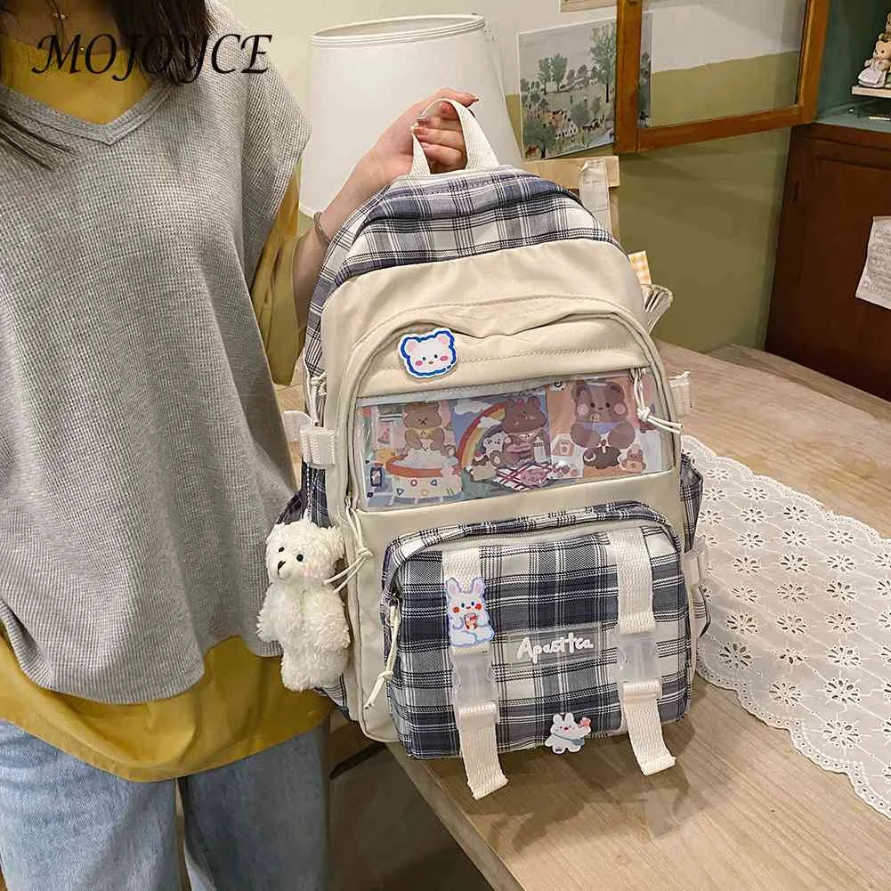 Large-Capacity School Bag Boys Girls Shoulder Bag Outdoor Backpack