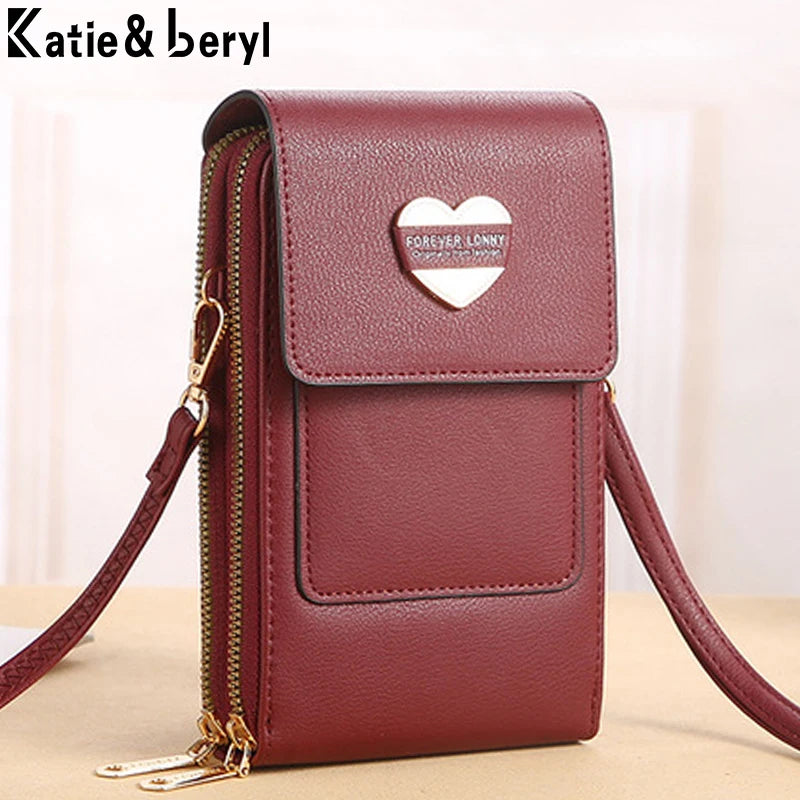 Large Capacity Shoulder Bag For Women With Touchable Cell Phone Pocket