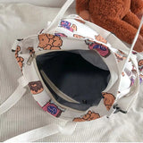 Cartoon Messenger Bag Young Girl Casual Printing Handbag