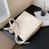 Large-Capacity Shoulder Bags Women PU All-Match Retro High-Quality Commuter Bags