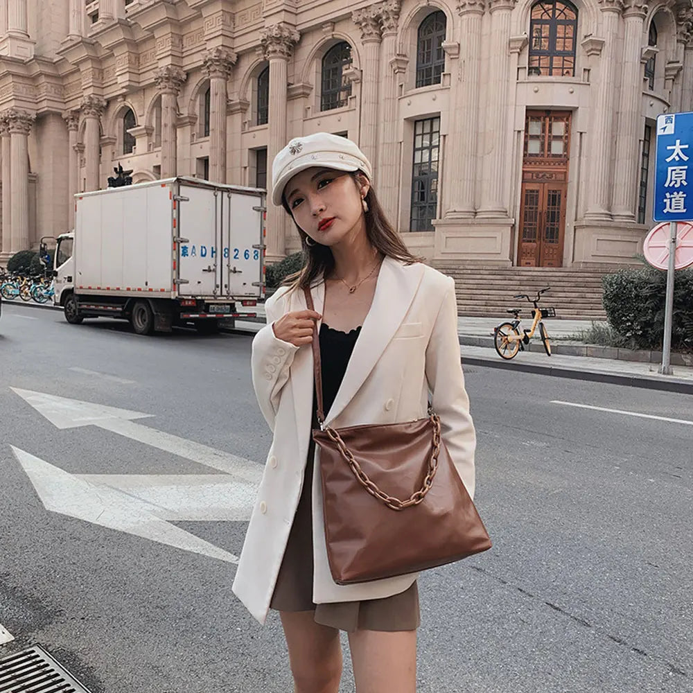 Large Capacity Shoulder Bags for Women Chain Crossbody Handbags