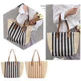 Large Capacity Shoulder Bags Women Straw Beach Totes