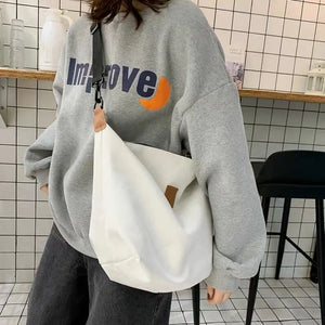 Causal Female Sling Bag Canvas Shoulder Handbag Crossbody Clutches