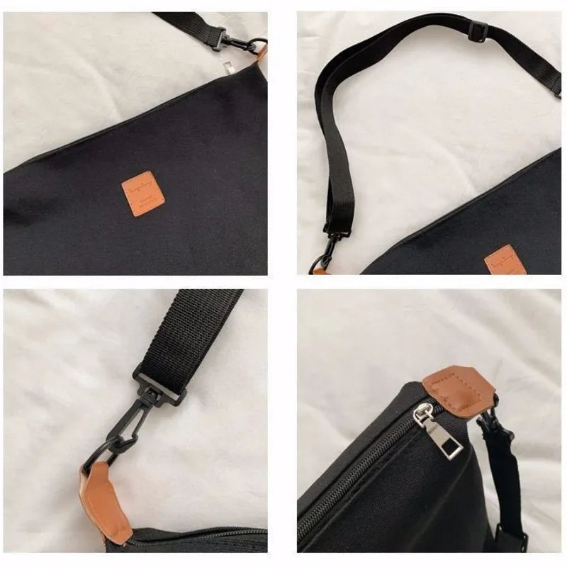 Causal Female Sling Bag Canvas Shoulder Handbag Crossbody Clutches