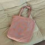 High-Quality Literary Canvas Women's Shoulder Bag