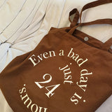 High-Quality Literary Canvas Women's Shoulder Bag