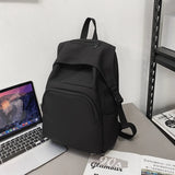 Large Capacity Solid Schoolbag College Student Backpack Female Japanese High