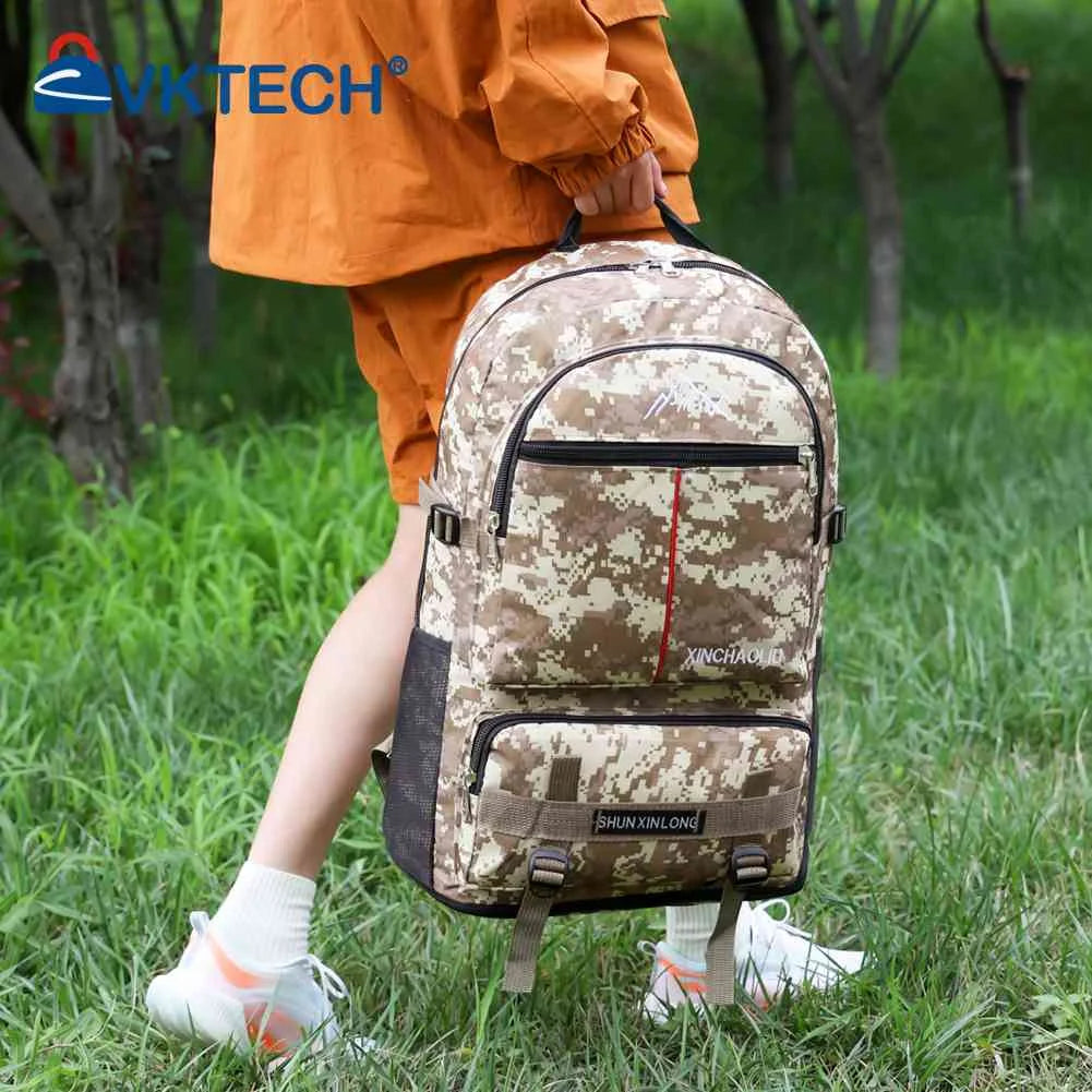 Large Capacity Sports Backpack Oxford Fitness Backpack Waterproof Multi-Pockets