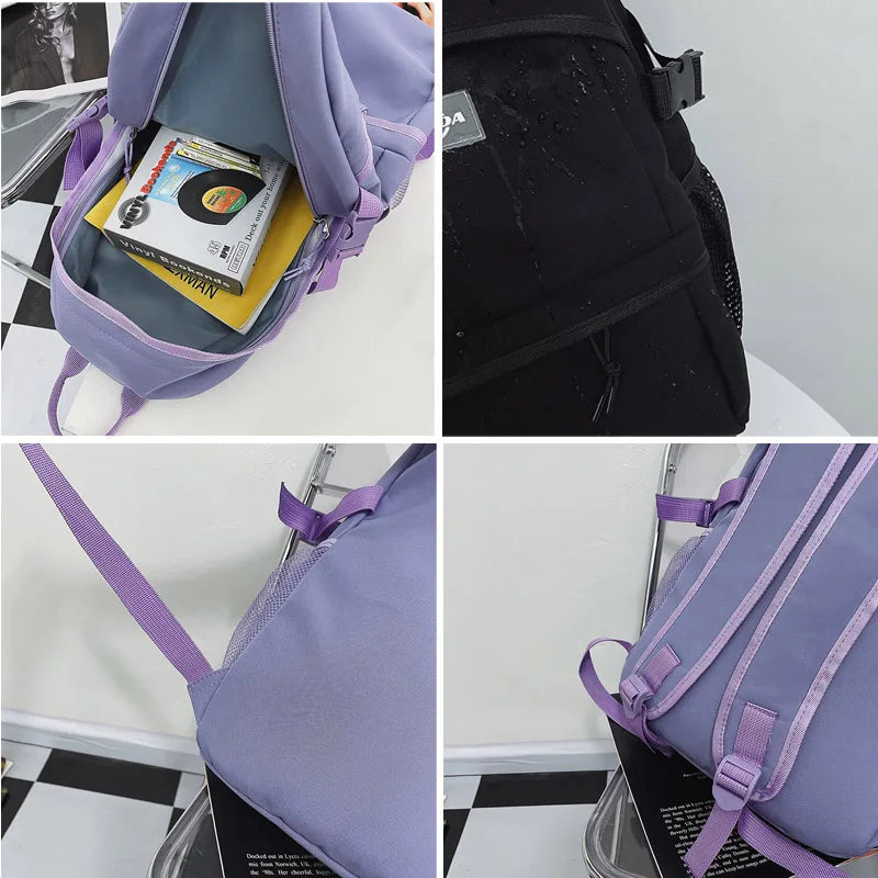 Large Capacity Student Backpack High Schoolbag For Teenage Girls Boys