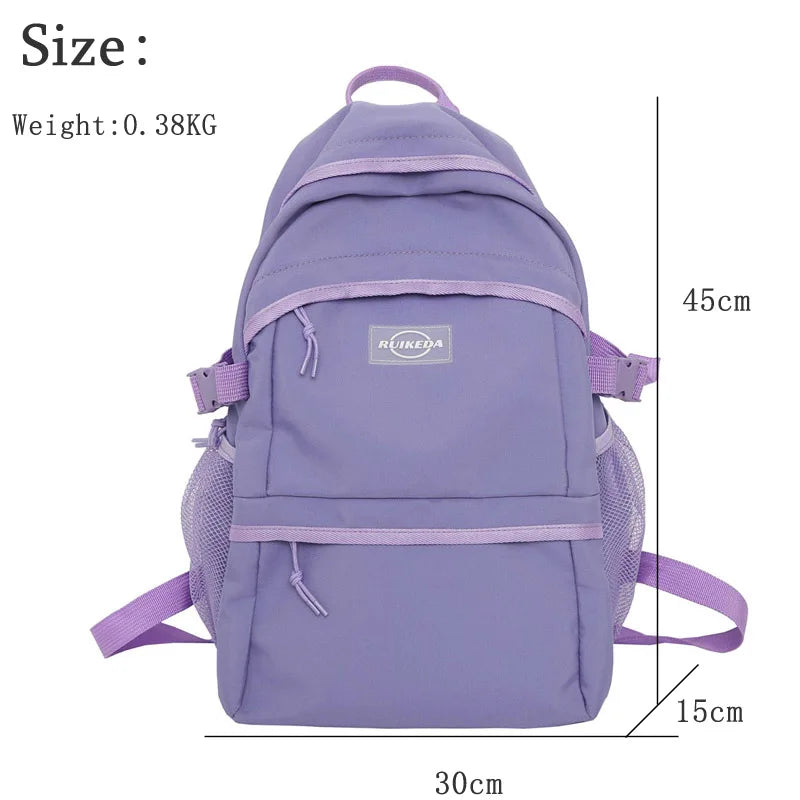 Large Capacity Student Backpack High Schoolbag For Teenage Girls Boys