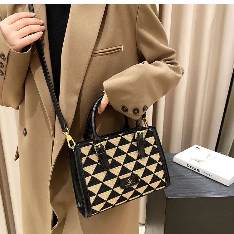 Large Capacity Tote Shoulder Bags Women PU Leather Handbags Vintage Messenger Ba