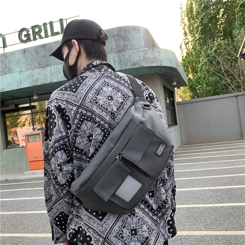 Streetwear Waist Bag Fanny Pack Chest Bags Hip Hop Waist Packs Phone Pocket
