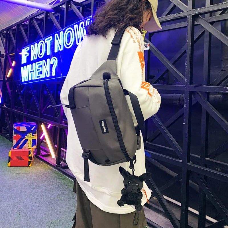 Large Capacity Waist Bag Fanny Pack Unisex Chest Bags Hip Hop Waist Packs