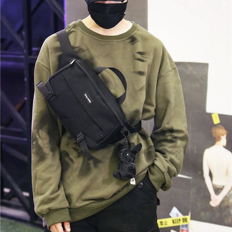 Large Capacity Waist Bag Fanny Pack Unisex Chest Bags Hip Hop Waist Packs