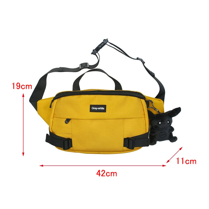 Large Capacity Waist Bag Fanny Pack Unisex Chest Bags Hip Hop Waist Packs