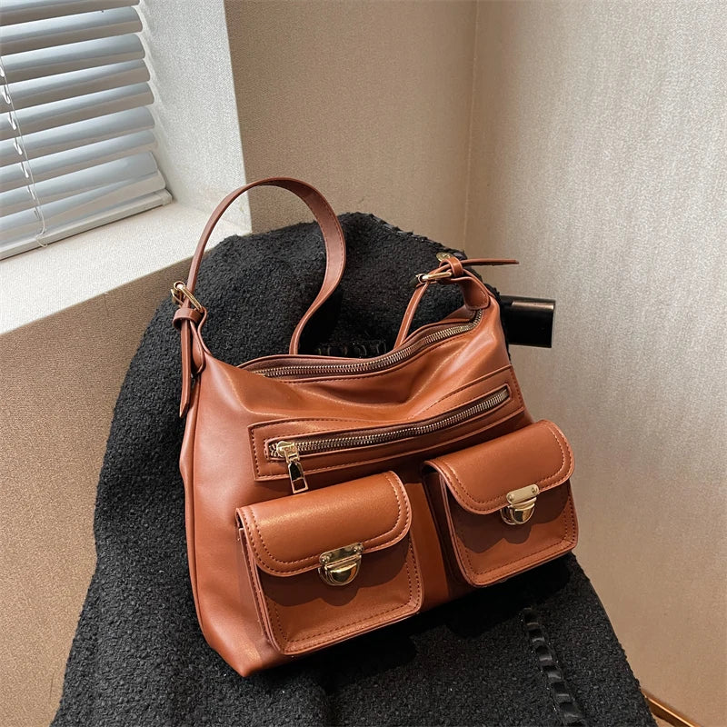 Large Capacity Punk Style Vintage Shoulder Purse Handbags