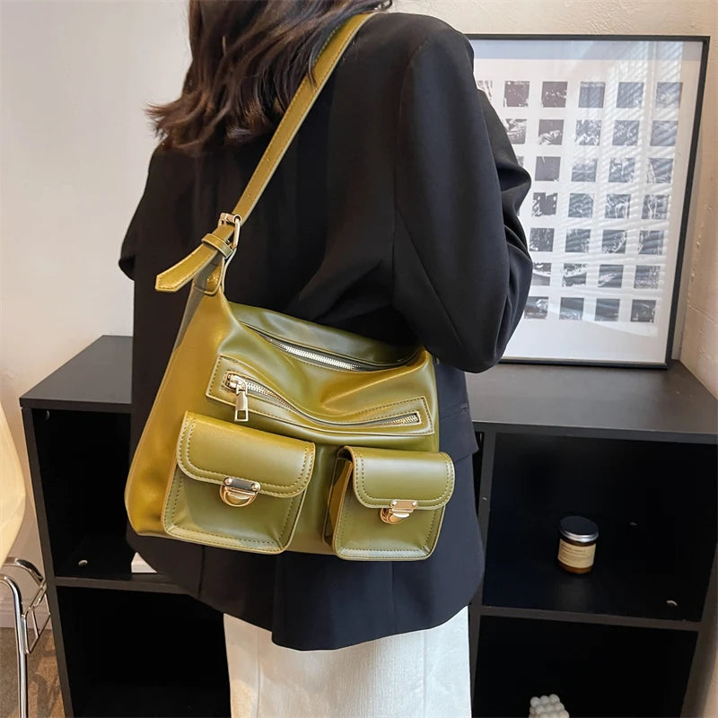 Large Capacity Punk Style Vintage Shoulder Purse Handbags