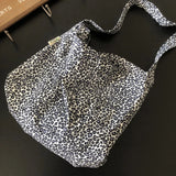 Leopard Pattern Eco Reusable Shopping Bag Canvas Shoulder Bags