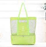 Large Capacity Women Mesh Transparent Bag Double-layer Heat Preservation