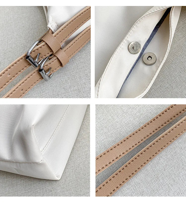 Large Capacity Women Shoulder Bag Nylon Tote Handbag Big Shopping Bags