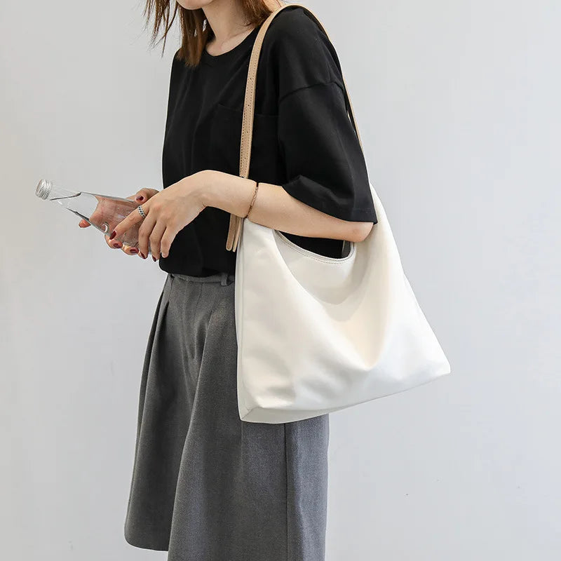 Large Capacity Women Shoulder Bag Nylon Tote Handbag Big Shopping Bags